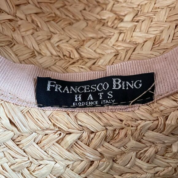 Francesca Bing Hats Florence Italy Straw Hat - Picture 5 of 6